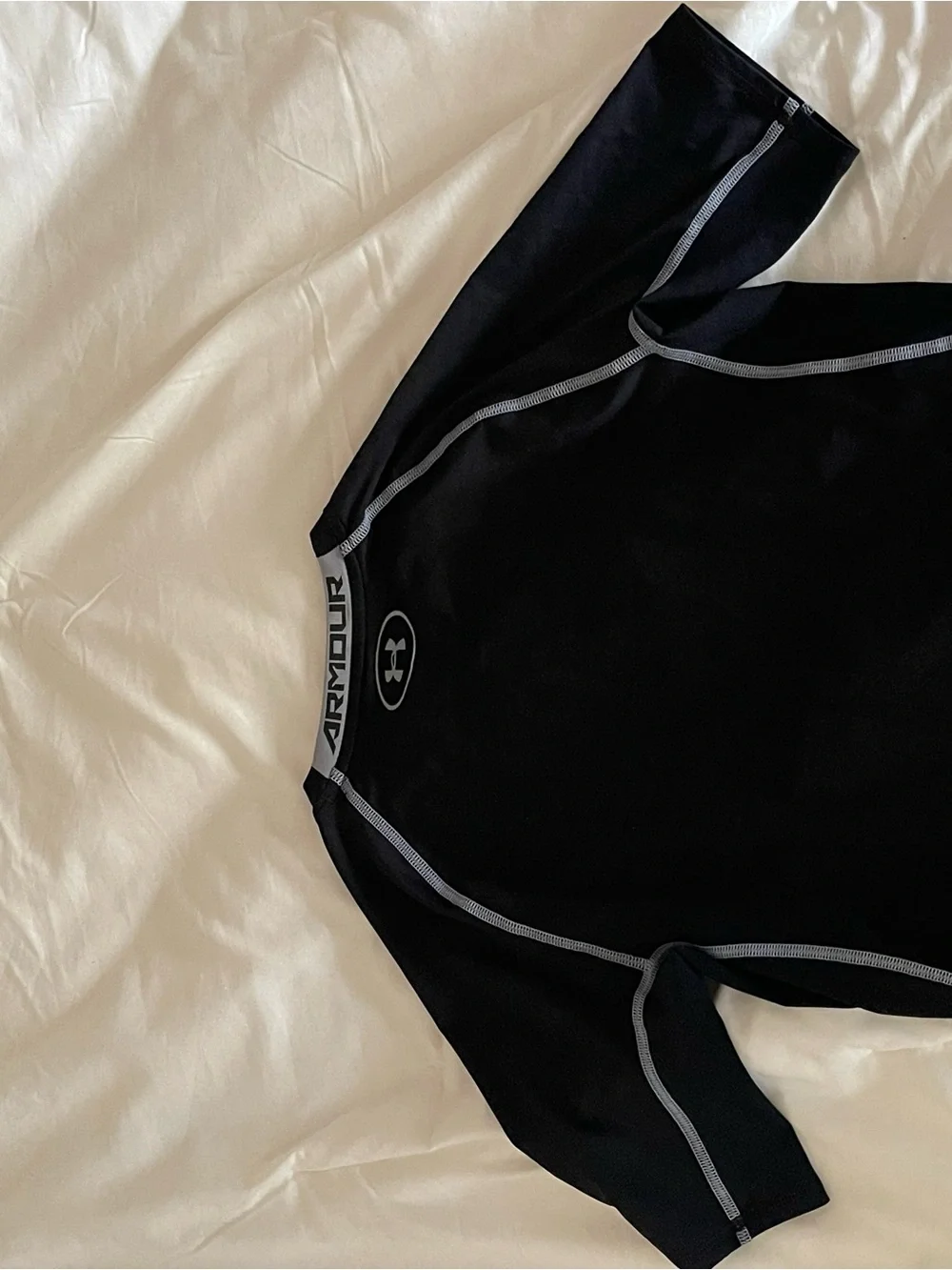 Under Armour Black and Gray Compression HeatGear Top